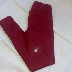 ALO Yoga Burgundy Leggings